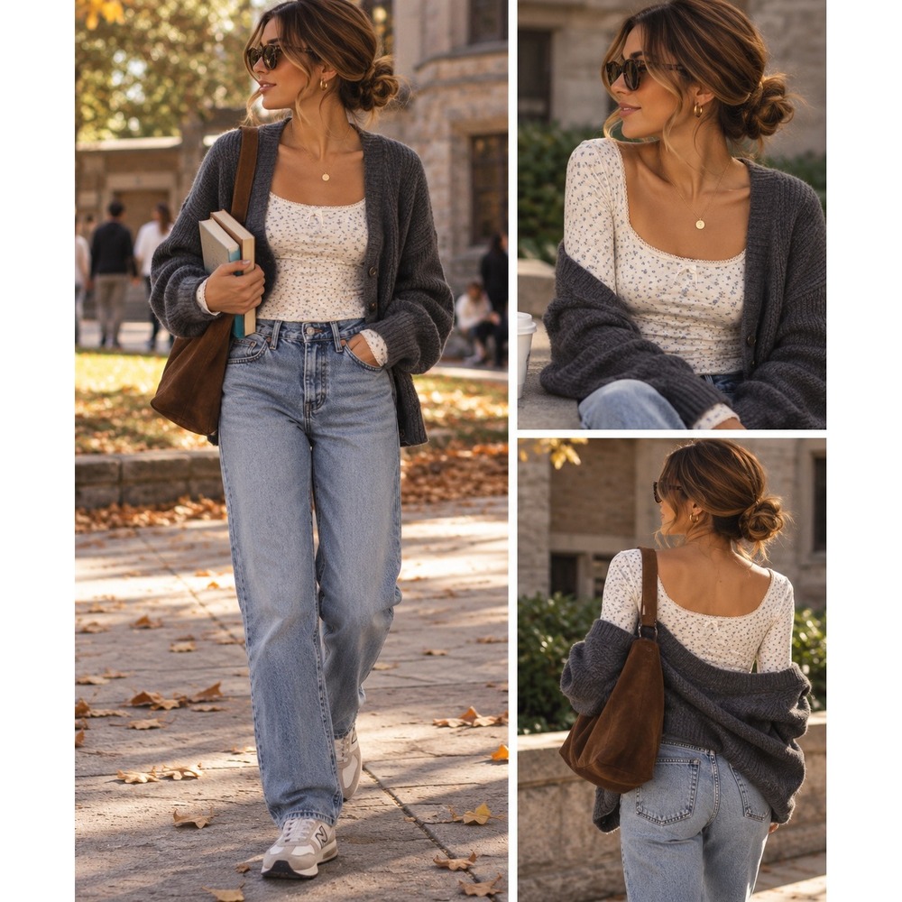 y2k floral ls tee floral innocent cute jeans top cool weather layering favorites